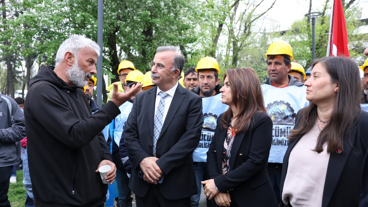 DEM Parti Heyetinden Açlık Grevindeki Maden İşçilerine Destek Ziyareti