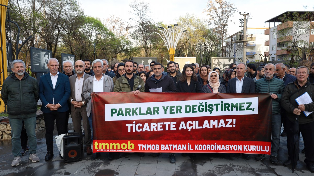 TMMOB Batman: Kayyım Yönetimi Park Alanlarını Ticarete Açıyor
