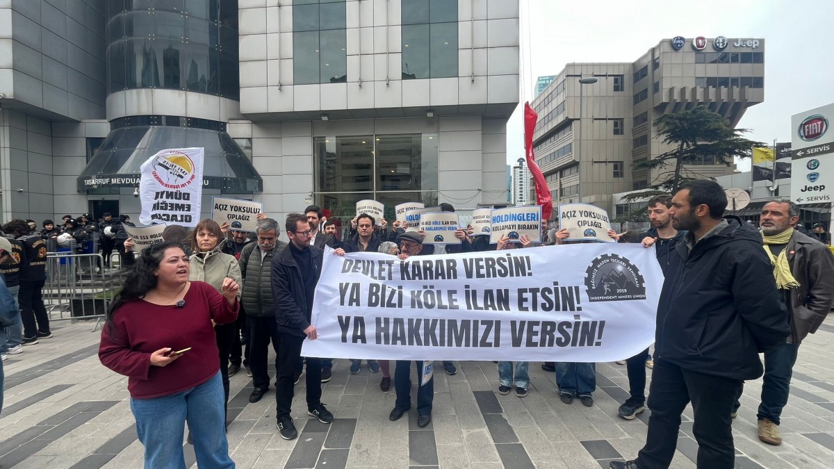 Maden işçilerinden eylem: “Devlet karar versin ya bizi köle ilan etsin ya hakkımızı versin”