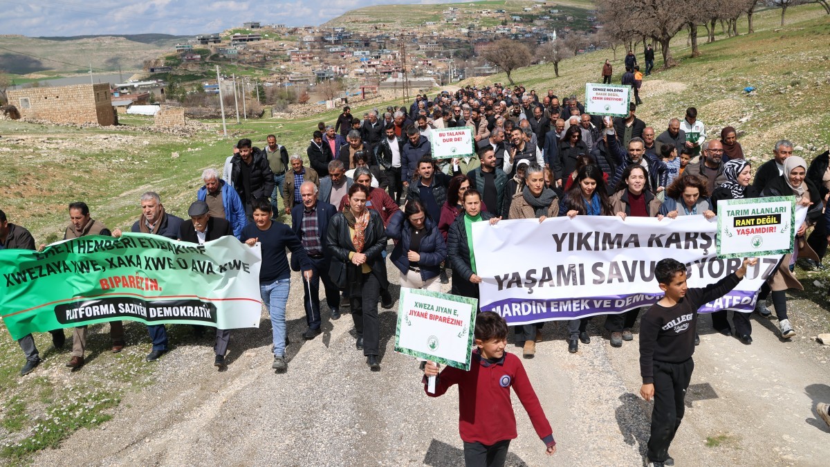 Mazıdağı’nda Cengiz Holding’in Ekolojik Talanına Karşı Yürüyüş: “Doğamızı Savunacağız”
