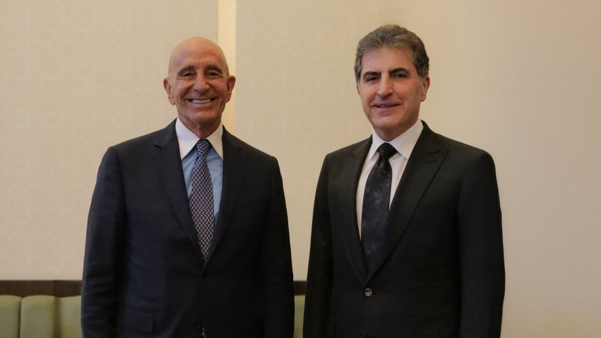Neçirvan Barzani ve ABD Temsilcisi Tom Barrack Bölgesel Gelişmeleri Görüştü