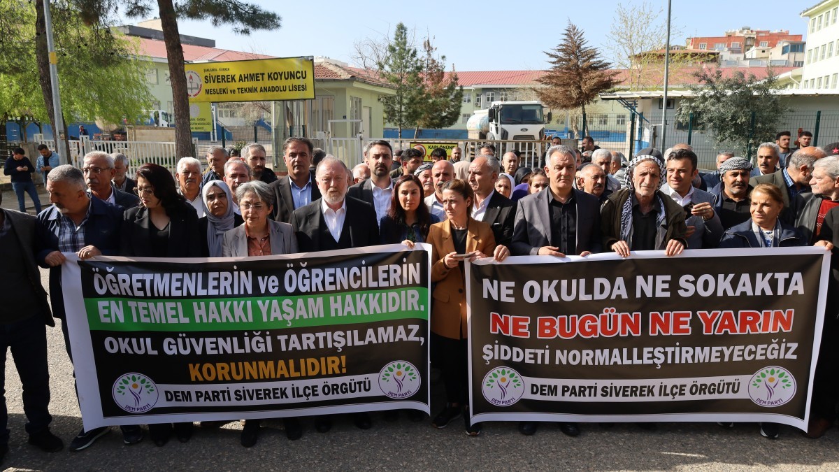 DEM Parti Heyeti Siverek’te: Güvenli Okullar Ancak Toplumsal Barışla Mümkün