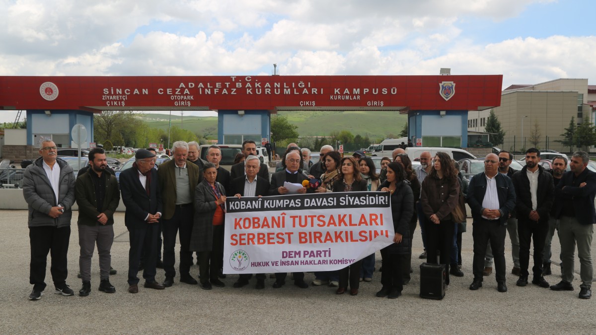 Kobanê Davası kararlarının yıl dönümü: DEM Parti’den Sincan önünde açıklama