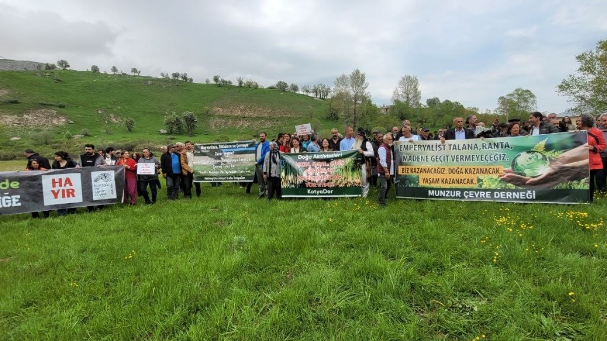 Dersim’de maden projesine karşı kitlesel protesto: Doğamızı ve yaşam alanlarımızı savunacağız