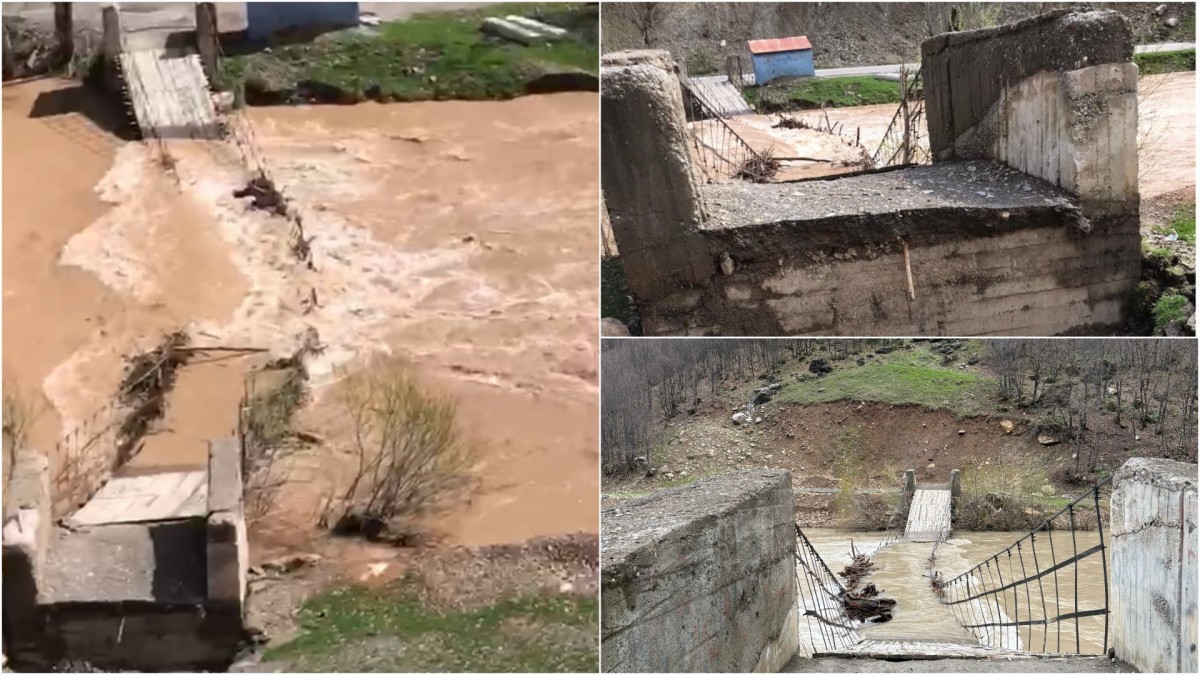 Ovacık’ta Köprü Sular Altında Kaldı: Şorşwenk Köyü’ne 4 Gündür Ulaşım Sağlanamıyor