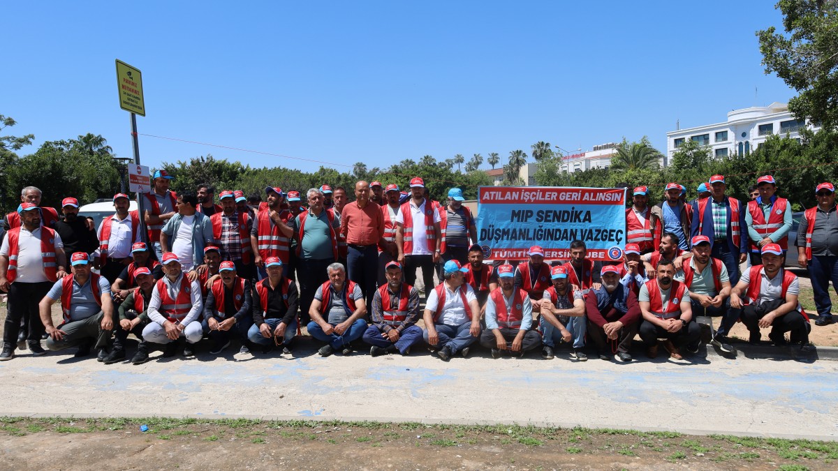 Sendika hakkı için 128 gündür direniyorlar: Mersin Limanı işçileri geri adım atmıyor