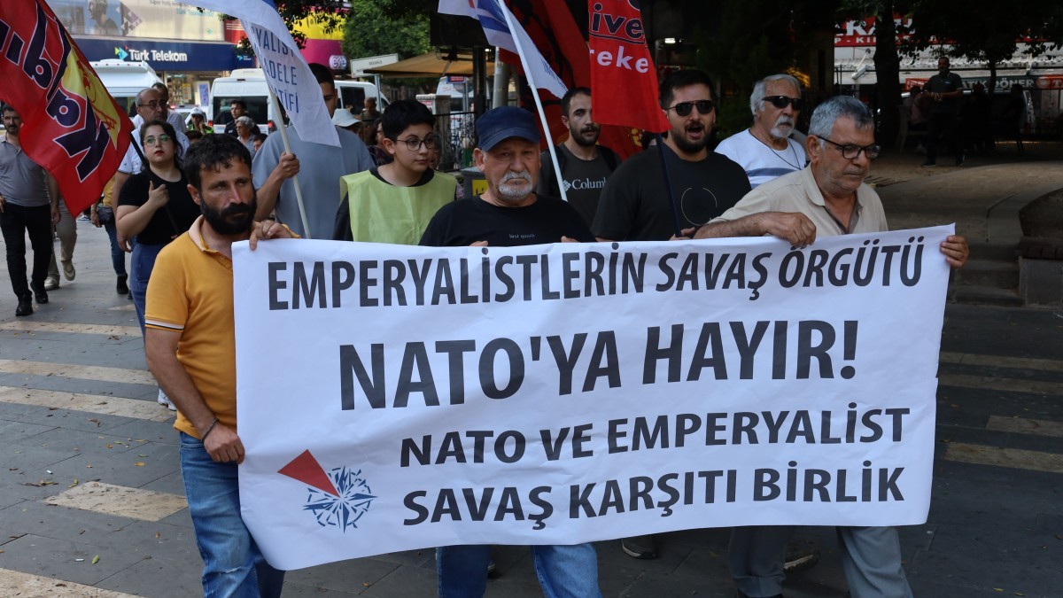 Adana’da NATO protestosu: Emperyalist üsler kapatılsın
