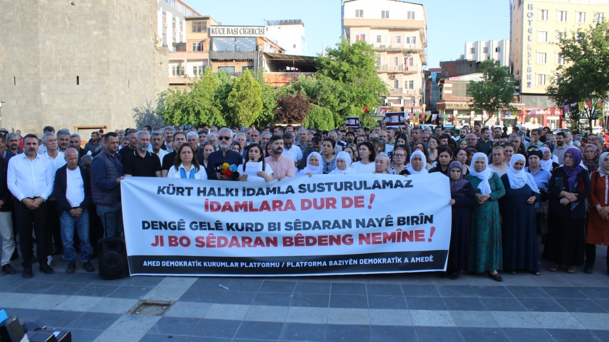 İran’daki İdamlara Karşı Diyarbakır’da Ortak Ses: Baskılar Rejimin Sonunu Getirecek
