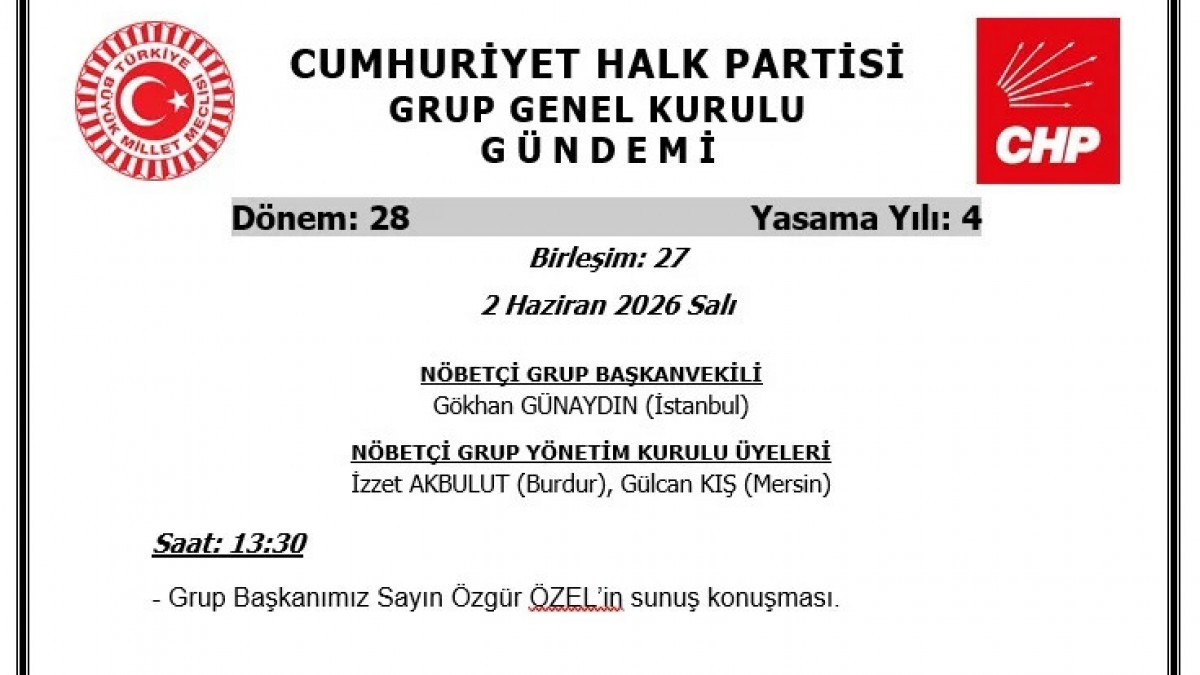 CHP’de Grup Toplantısı Krizi: Özgür Özel’den Kararlılık Mesajı
