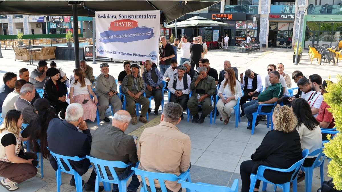 Şırnak’ta açığa alınan emekçilerden Adalet Nöbeti: Sendikal mücadele kriminalize edilemez