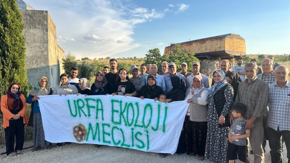 Şanlıurfa’da fıstık bahçelerini tehdit eden beton santraline tepki