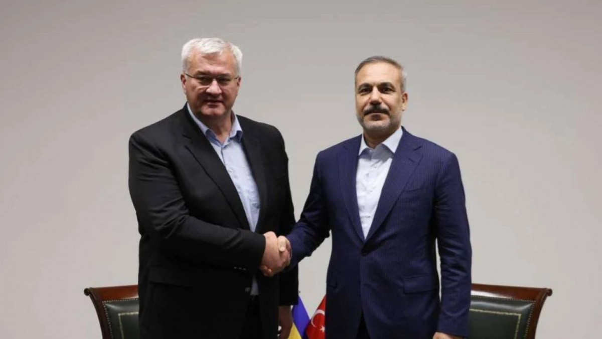 Fidan ve Sybiha Kiev’de görüştü: ‘Savaşın Karadeniz’e yayılmasını istemiyoruz’