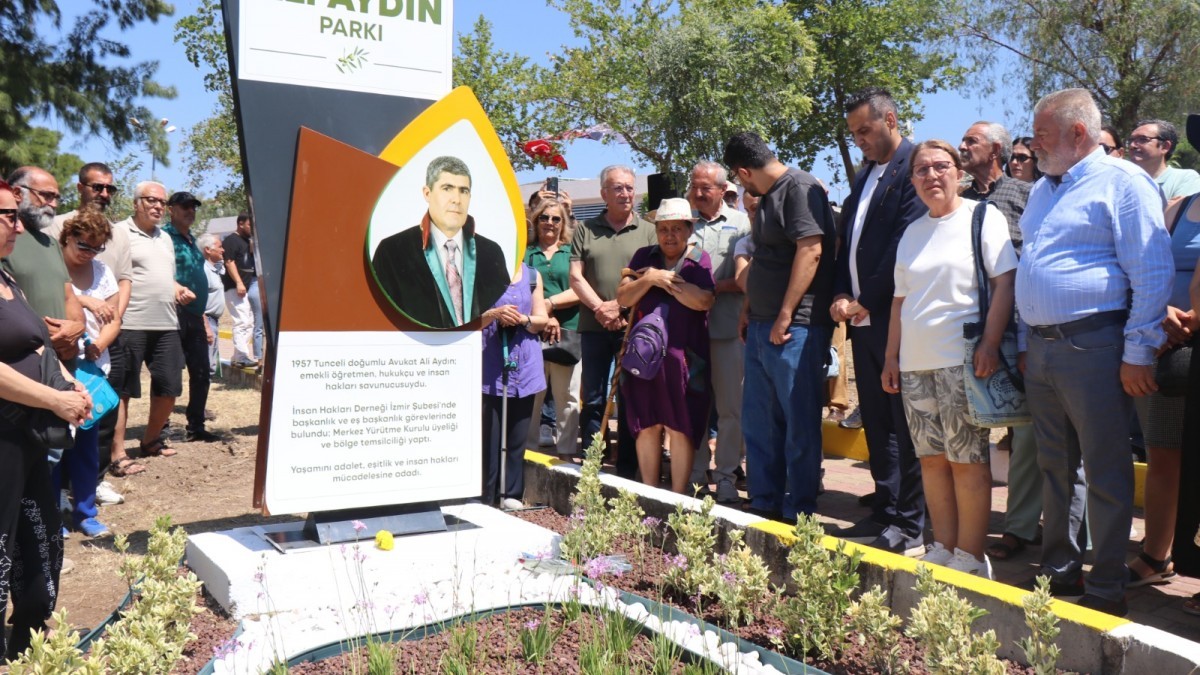 İzmir’de katledilen İHD’li Ali Aydın’ın adı parkta yaşatılacak