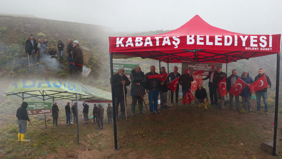 Korgan’da maden sondajına karşı direniş çadırı kuruldu