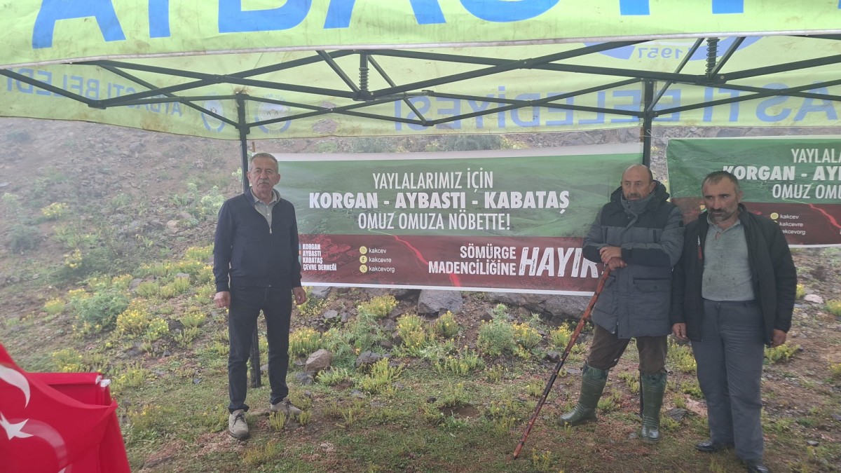 Korgan’da maden direnişine engel: Ekolojistlerin yolu kesildi, çadırlar kaldırıldı