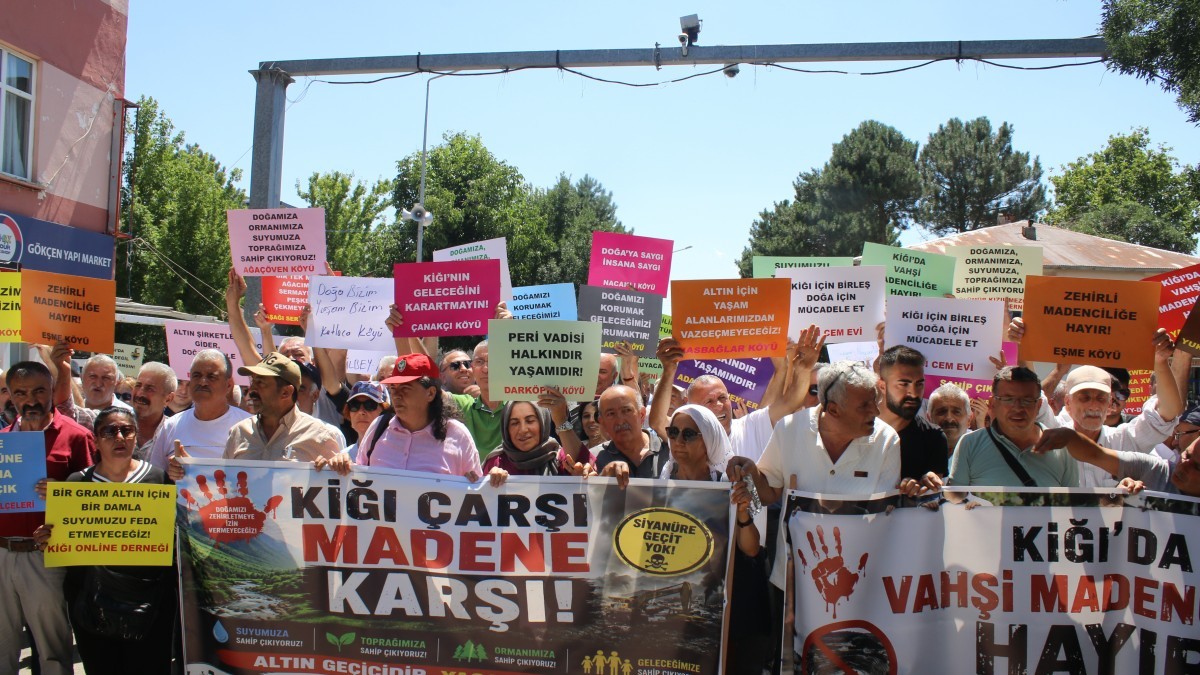 Kiğı’da siyanürlü maden projesine karşı kitlesel protesto: Peri Vadisi felakete sürüklenmesin