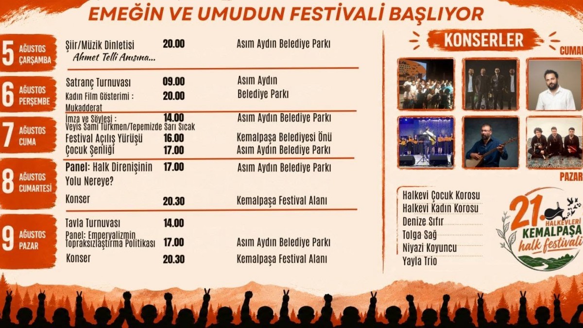 Kemalpaşa Halk Festivali ‘Direniş’ Temasıyla Başlıyor