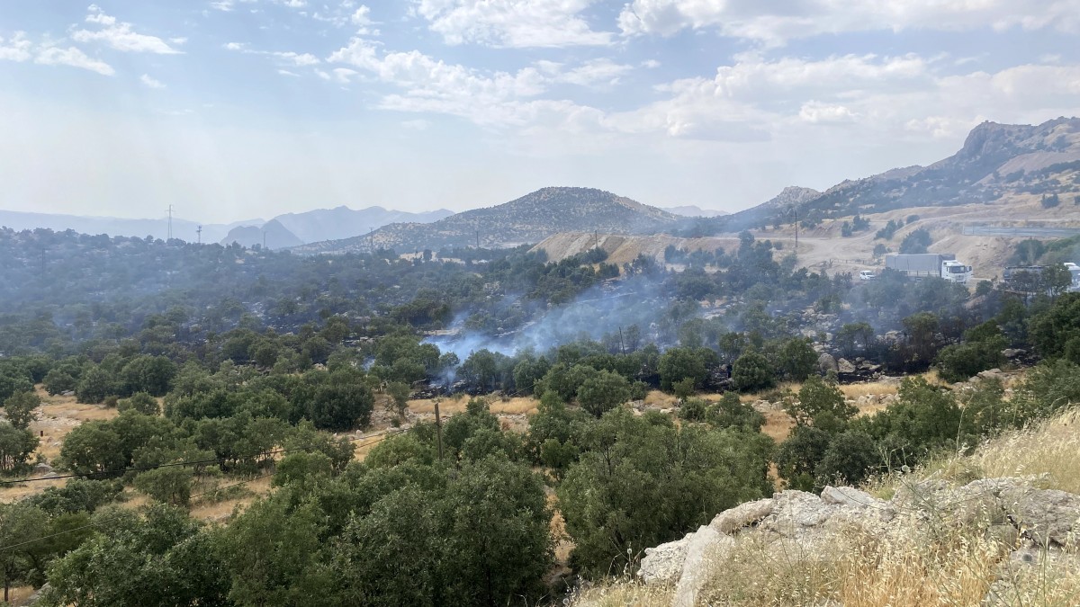 Şırnak’ta İtfaiyenin Müdahale Etmediği Orman Yangını Güçlükle Kontrol Altına Alındı
