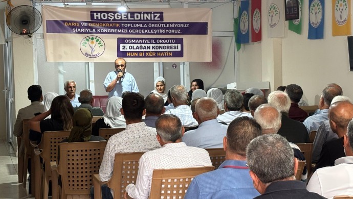 DEM Parti Osmaniye’de ilk kongresini yaptı: Yeni yönetim belirlendi