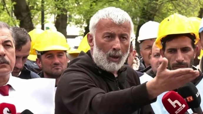 Maden işçilerinin eyleminde gözaltına alınan Başaran Aksu serbest bırakıldı