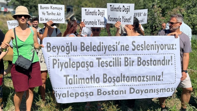 Tarihi Piyalepaşa Bostanı Tehdit Altında: ‘Alanı Fiilen Koruyacağız’