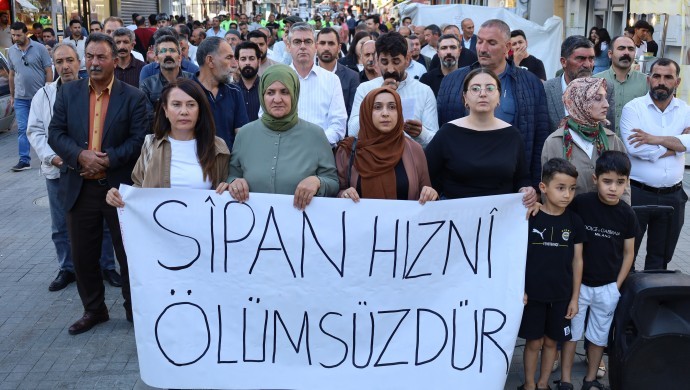 Ağrı’da Sîpan Hiznî Protestosu: ‘Sürece Yönelik Faşizan Uygulamalara Karşı Demokratik Tepkimizi Ortaya Koyacağız’