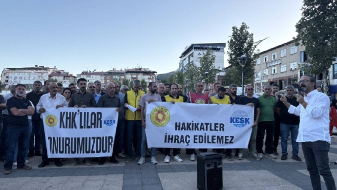 KHK Mağdurları Bingöl’de Hukuksuz İhraçlara ve Yargı Süreçlerindeki Oyalama Politikasını Protesto Etti