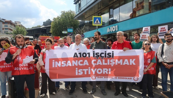 A101 İşçileri İnsan Onuruna Yakışır Çalışma Koşulları İçin Ayakta: DİSK ve DEM Parti’den Destek