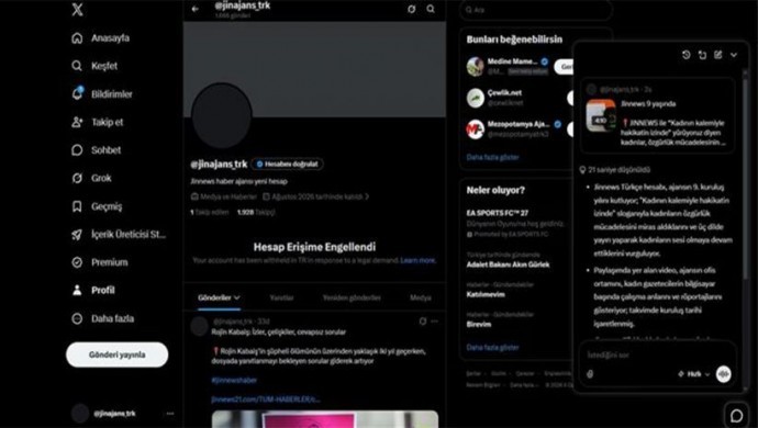 JINNEWS’in Türkçe X Hesabına Yeniden Erişim Engeli: Kadın Haberciliği Hedefte