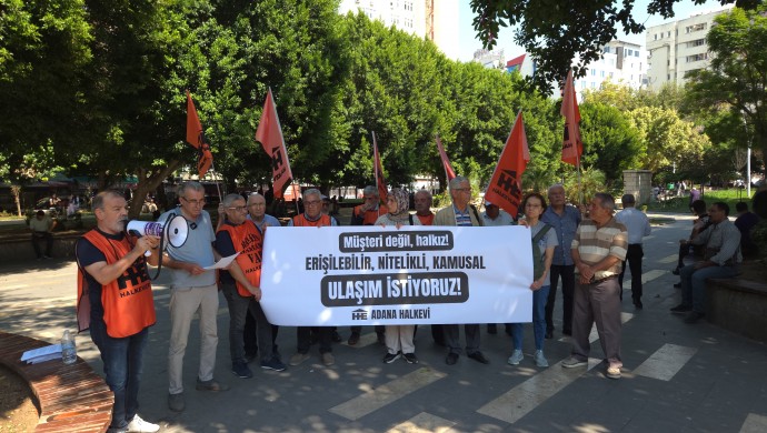 Adana’da Ulaşım Hakkı Mücadelesi: Halkevi Zamları Protesto Etti