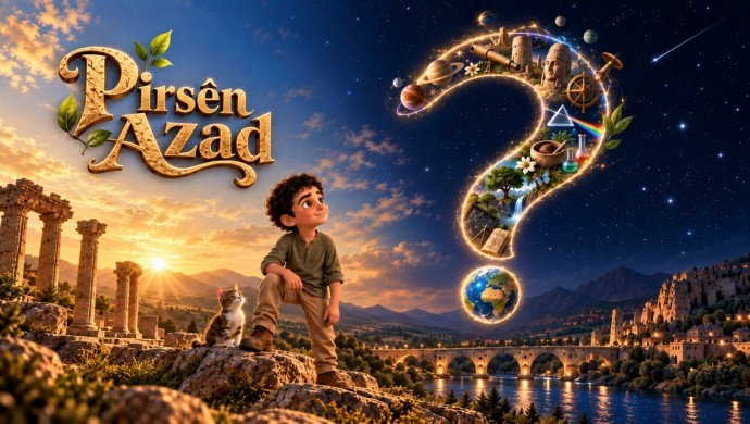 Zarok TV’den İlk Kürtçe Yapay Zeka Animasyon Dizisi: ‘Pirsên Azad’ İzleyiciyle Buluştu