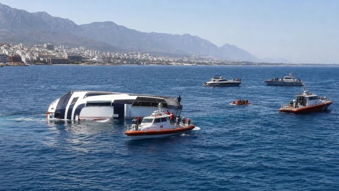 Girne Açıklarında Batan Gemide Can Kaybı 19’a Yükseldi, 9 Kişi Aranıyor