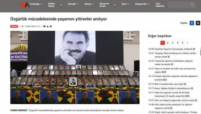Kürt Mücadelesinde Yaşamını Yitirenlerin Anma Haberine Erişim Engeli Getirildi